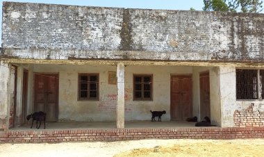 भङसर व्यायामशाला हुआ खंडहर,जमीन पर अवैध रूप से कब्जा