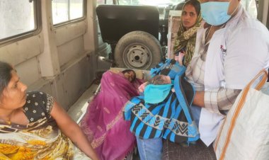 एंबुलेंस में डिलीवरी होने का क्रम जारी