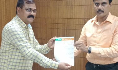 भाजपा नेता अनिल पाण्डेय ने सौपा पत्रक