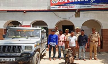 अवैध असलहा और चोरी के समान के साथ चार गिरफ्तार