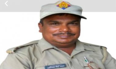 सड़क दुर्घटना में आरक्षी की मौत