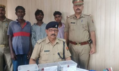 चोरी के सामान के साथ तीन गिरफ्तार