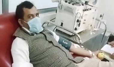 दिनेश इन्सां ने रक्त डोनेट कर निभाया मानवता का फर्ज