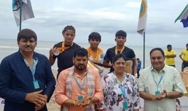 एन.सी.पी.ई. कोलेज ने कुश्ती में पदक विजेता का किया सम्मान