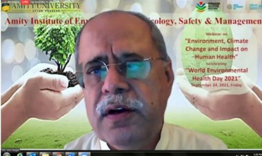 पर्यावरण, जलवायु परिवर्तन और मानव स्वास्थ पर प्रभाव विषय पर हुई वेबिनार