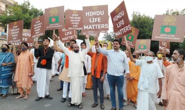 इस्कॉन के विरोध प्रदर्शन में हिन्दु युवा वाहिनी के साथ अन्य संस्थाओं ने भी दिया समर्थन