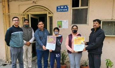 गुलमोहर एन्क्लेव के बच्चों ने चलाया जागरुकता अभियान