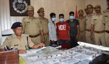 कोतवाली पुलिस को मिली सफलता तीन शातिर चोर गिरफ्तार जेवरात बरामद