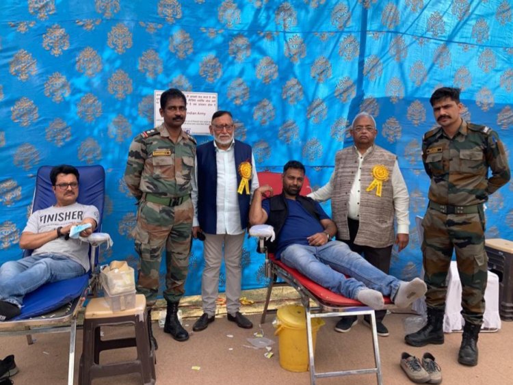 विशाल रक्त दान शिविर का हुआ आयोजन, 558 रक्त यूनिट हुआ प्राप्त