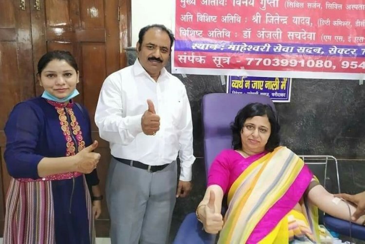 कला भारती फाउंडेशन के द्वारा रक्तदान शिविर का आयोजन