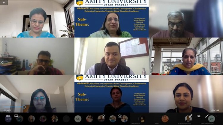 एमिटी विश्वविद्यालय द्वारा ‘‘उच्च शिक्षा हेतु छात्र की प्रगति” विषय पर कार्यशाला का आयोजन