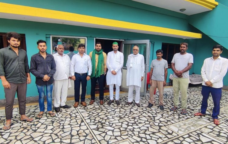 22 अक्टूबर की महापंचायत के लिए गाव अट्टा ‌गुजरान मे किया जनसंपर्क