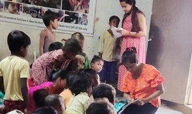 ईएमसीटी ज्ञानशाला की टीम द्वारा गरीब और मज़दूर के बच्चों को स्कूल में को पढ़ाने की मुहिम जारी