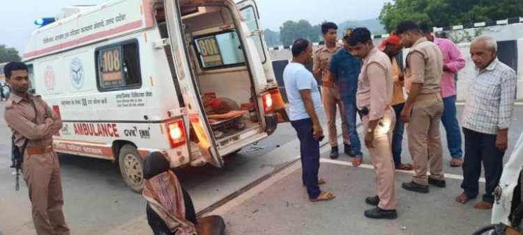 एंबुलेंस चालक को आई नींद , एक की मौत 4 घायल