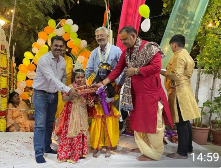 श्रीराधा मंदिर माधव मंदिर में धूमधाम से मनाई गई जन्माष्टमी