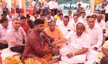 श्रीराम मित्र मंडल नोएडा रामलीला समिति द्वारा रामलीला महोत्सव का भूमि पूजन सम्पन्न