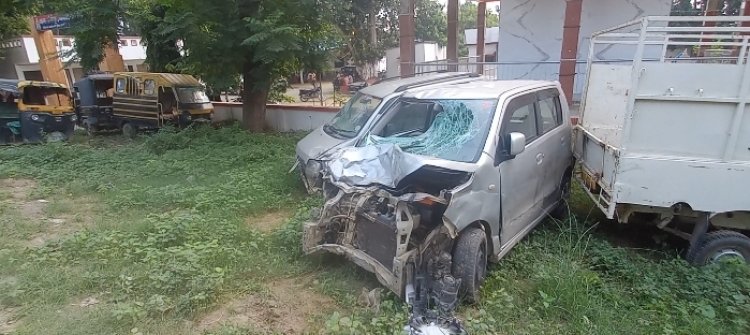 मिटठापारा गांव मे पसरा मातम, सङक दुर्घटना मे तिन की दर्दनाक मौत
