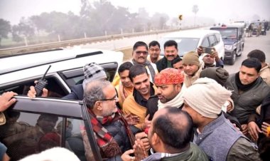 जनपद में पहुंचे बीजेपी प्रदेश अध्यक्ष का हुआ गर्मजोशी से स्वागत