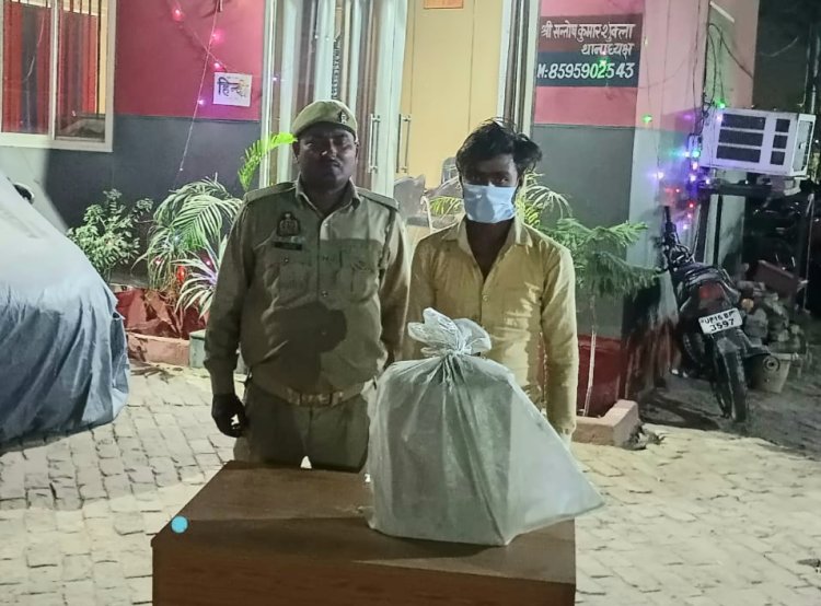 कासना पुलिस ने एक शराब तस्कर को किया गिरफ्तार