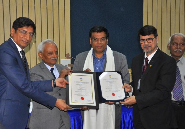 यूएसए के जनरल आटामिक ग्लोबल कोरपोरेशन के डा विवेक लाल ने यूएस इंडिया हाईटेक सहयोग के अवसर पर दिया व्याख्यान