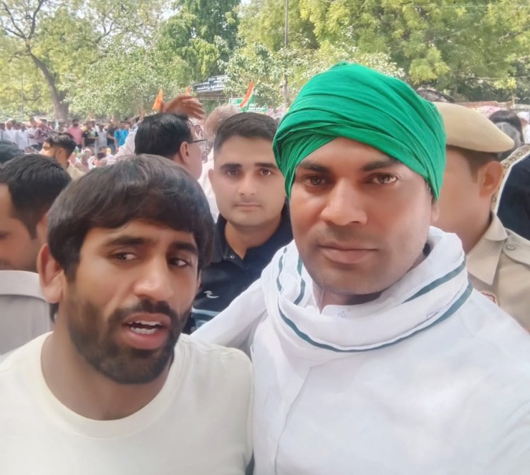 भाकियू क्रांति ने दिया  जंतर मंतर पर पहलवानों के धरने को समर्थन