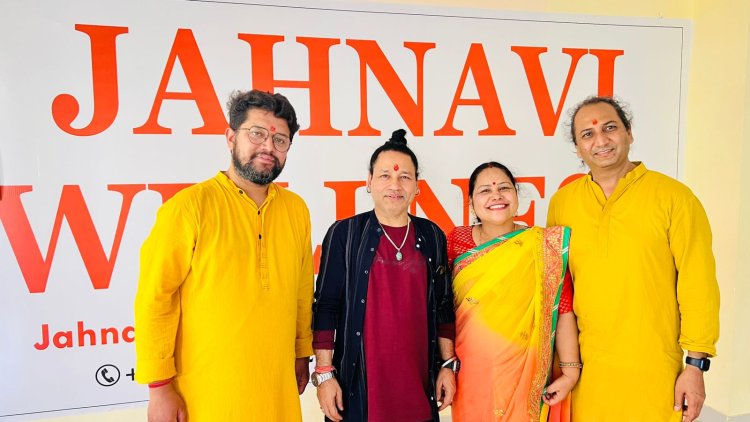 हरिद्वार के जाह्नवी वेलनेस सेंटर पहुंचे कैलाश खेर 