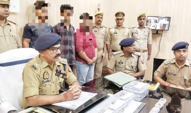 राजन सिंह, विशाल यादव, हर्ष सिंह चार पिस्टल व कारतूस के साथ गिरफ्तार 