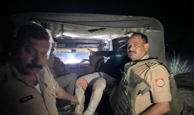 पच्चीस हजार का इनामिया गौ तस्कर साथी समेत पुलिस मुठभेड़ में गिरफ्तार 