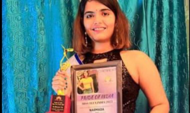 Narmada from Kothapalli, Andhra Pradesh received the City Winning Title of Pride of India Miss Teen Kothapalli Winner in Miss Teen India Category