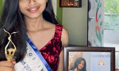 E Shivani from Hyderabad, Telangana received the City Winning Title of Pride of India Miss Teen Hyderabad Winner in Miss Teen India Category