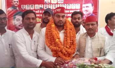 समाजवादी छात्र सभा के प्रदेश अध्यक्ष का जनपद में हुआ भव्य स्वागत