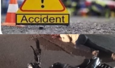 रौजा त्रिमुहानी पर बने गड्ढे में पलटी मोटर साइकिल, ट्रक के चपेट में आने से युवक की मौत 