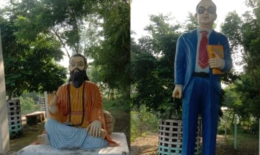 भीमराव अंबेडकर और रविदास जी की प्रतिमा को अराजकतत्वों ने किया खंडित