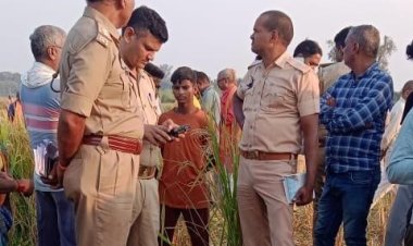 धान की कटाई कर रहे हार्वेस्टर की चपेट में आने से अधेड़ महिला की मौत