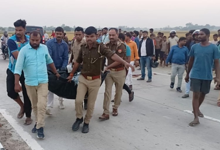 तेज रफ्तार चारपहिया वाहन ने मोटर साइकिल सवार को रौदा, हुई मौत 