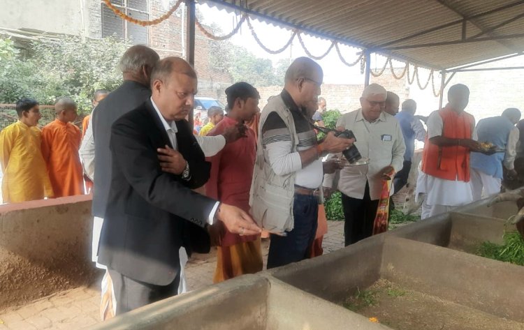 गौसेवा वास्तव में ईश्वर सेवा है - कैप्टन एस.के.द्विवेदी