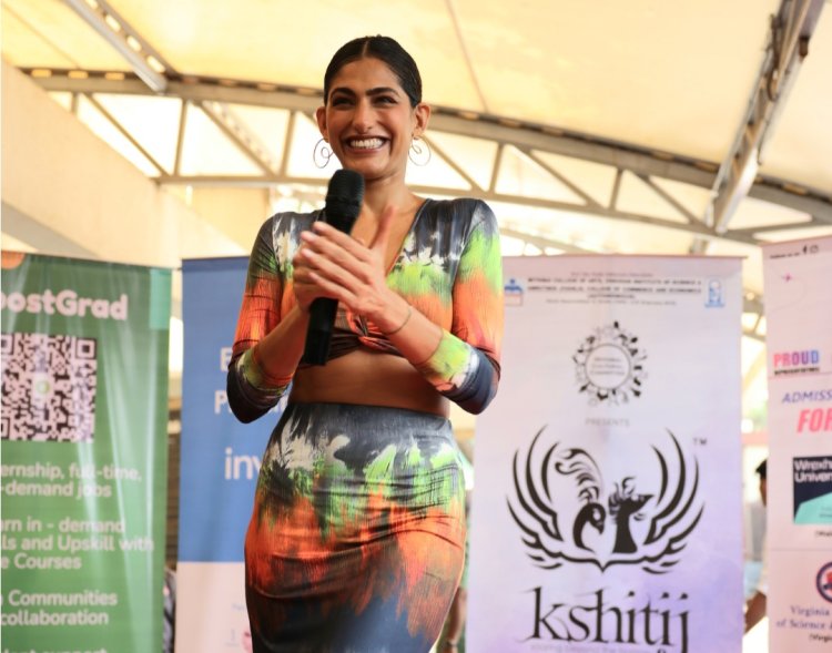 Mithibai Kshitij organised The Kshitij Carnival 2.0, hosting the charming Kubbra Sait, promoting her new series 'Shekhar Lakhot'.