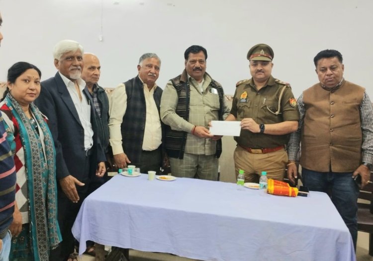 आवासीय कल्याण समिति सेक्टर 27 ने की थाना 20 प्रभारी के साथ समस्याओं पर चर्चा