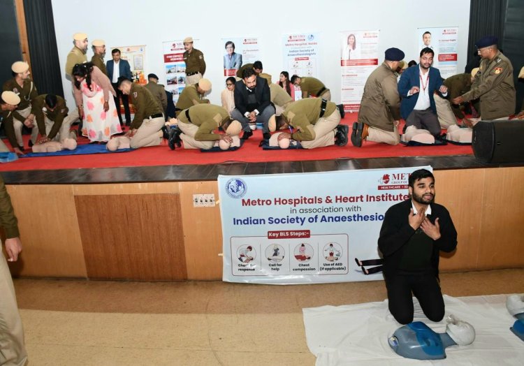 दिल्ली पुलिस अकादमी ने 400 से अधिक प्रोबेशनर सब इंस्पेक्टरों के लिए वाइटल बेसिक लाइफ सपोर्ट कार्यशाला की आयोजित