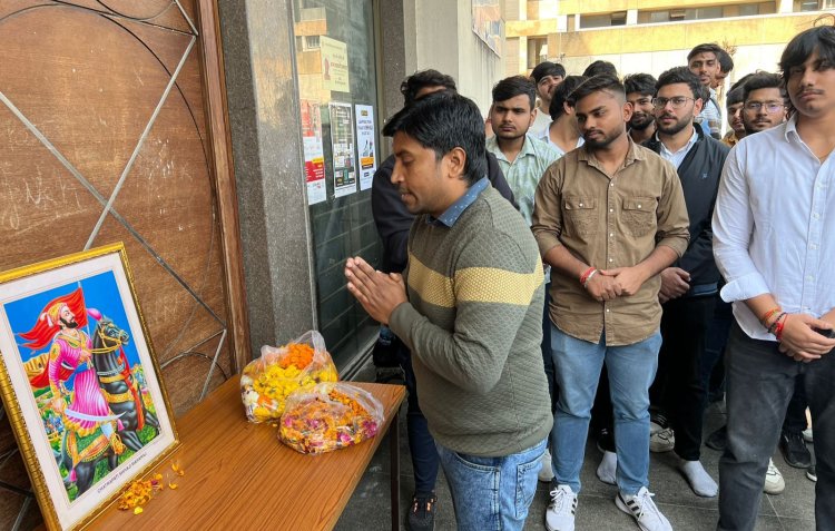 एबीवीपी ने विभिन्न कार्यक्रमों के माध्यम से शिक्षण संस्थानों में छत्रपति शिवाजी महाराज की मनायी जयंती