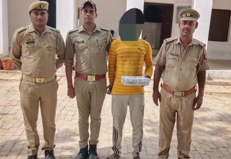 तमंचा और कारतूस के साथ अभियुक्त को बिरनो पुलिस ने किया गिरफ्तार