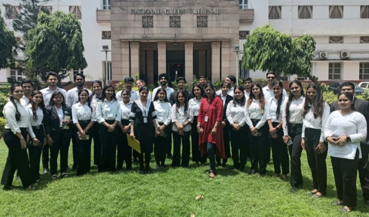 एनजीटी कोर्ट की कार्यवाही देखने पहुंचे मेवाड़ के 50 विद्यार्थी