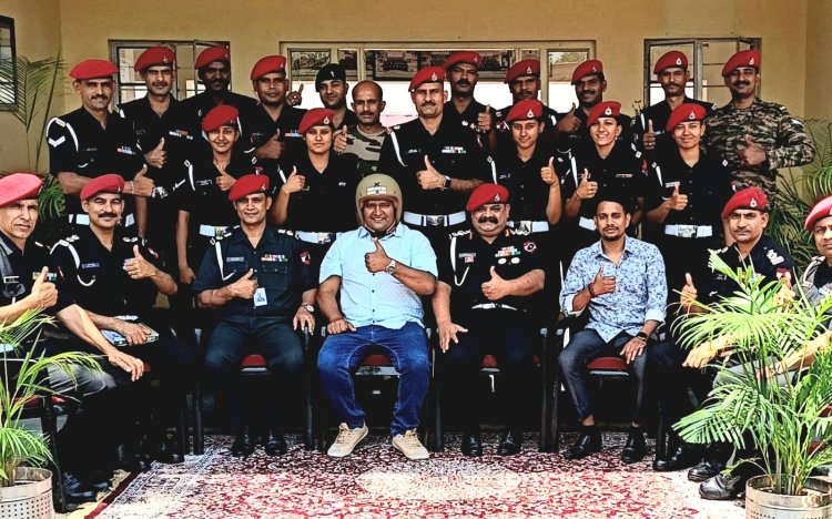 सुदर्शन चक्र के मैदान में भारतीय जवानों की रक्षा करने पहुंचे हेलमेट मैन ऑफ इंडिया