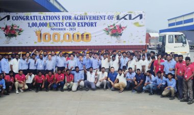 Kia India Achieves Milestone of 1 Lakh CKD Exports