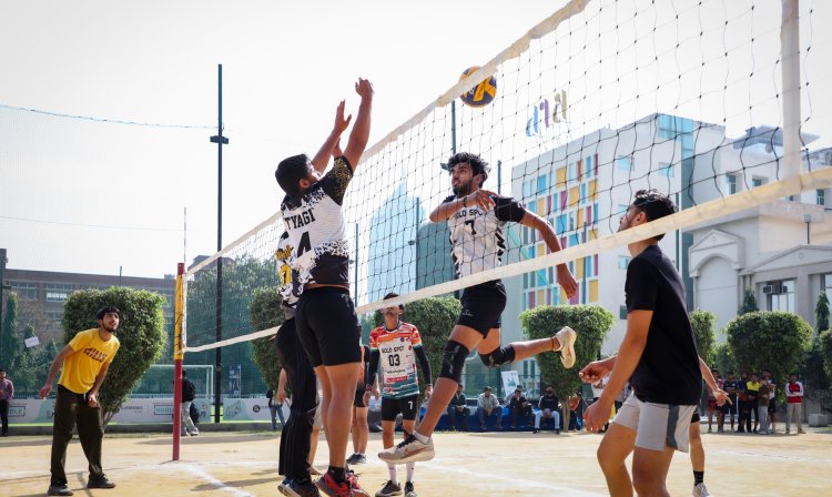 ओपन वॉलीबॉल टूर्नामेंट में खेला गया दूसरे राउंड का मैच