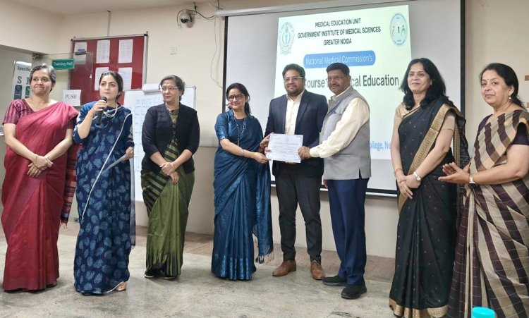 Valedictory of Basic Course in Medical  Education at GIMS, Greater Noida on 21st Feb, 2025