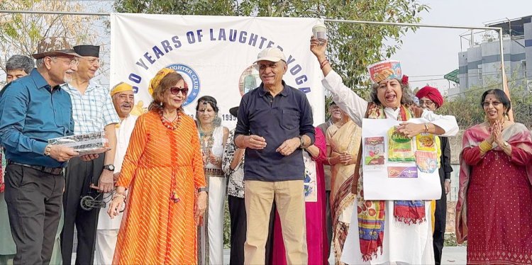 जेवीसीसी लाफ्टर क्लब ने  मनाया हास्य योग के 30 वर्ष पूरे होने का जश्न 