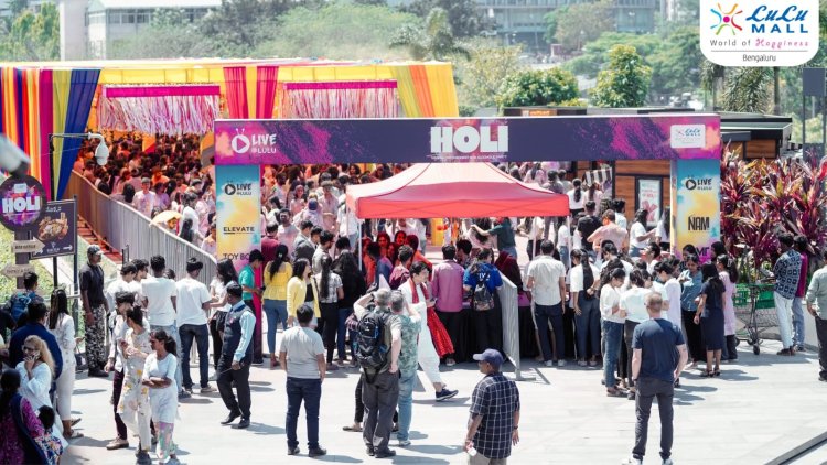 Lulu Mall Hosts Bangalore’s Biggest Non-Alcoholic Holi Celebration