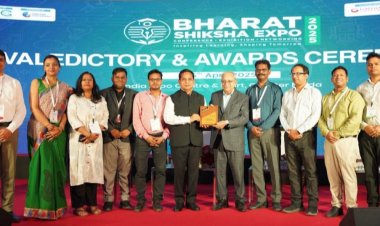 Galgotias University Wins 'Best Exhibitor Award' at Bharat Shiksha Expo 2025 for Innovation and Student Excellence
