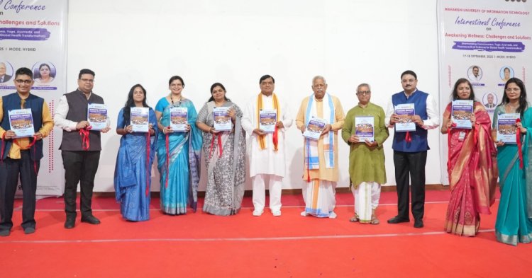 वेलनेस आधारित अंतर्राष्ट्रीय सम्मेलन का महर्षि यूनिवर्सिटी में आयोजन
